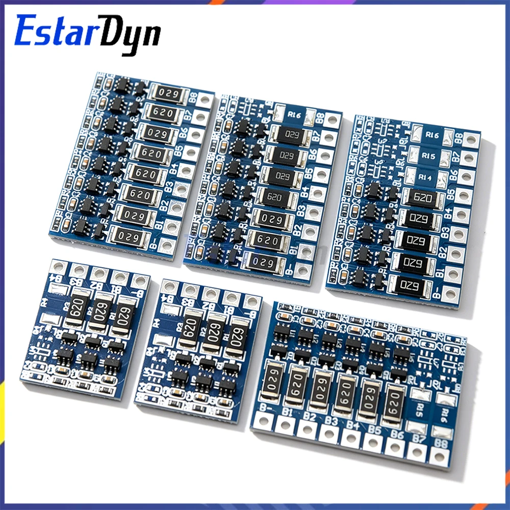 3/4/5/6/7/8 Serien 18650 Lithium-Akku Polymer-Batterie Balancer-Platine 11,1~33,6V 8S Ladegerät