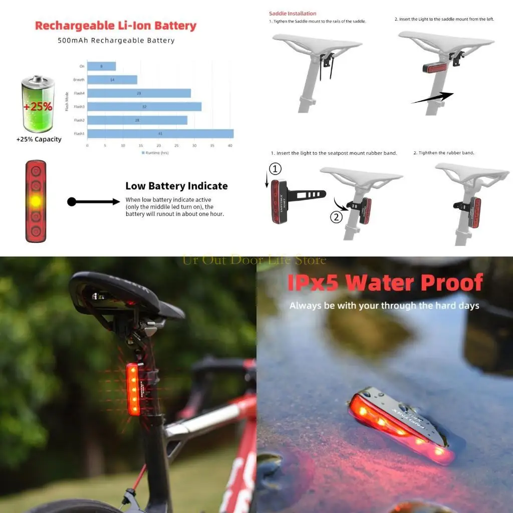 

77 мкФ XfitET фонарик с автозапуском и остановкой, датчиком тормоза для умного велосипеда, задний фонарь, ультра яркий велосипед