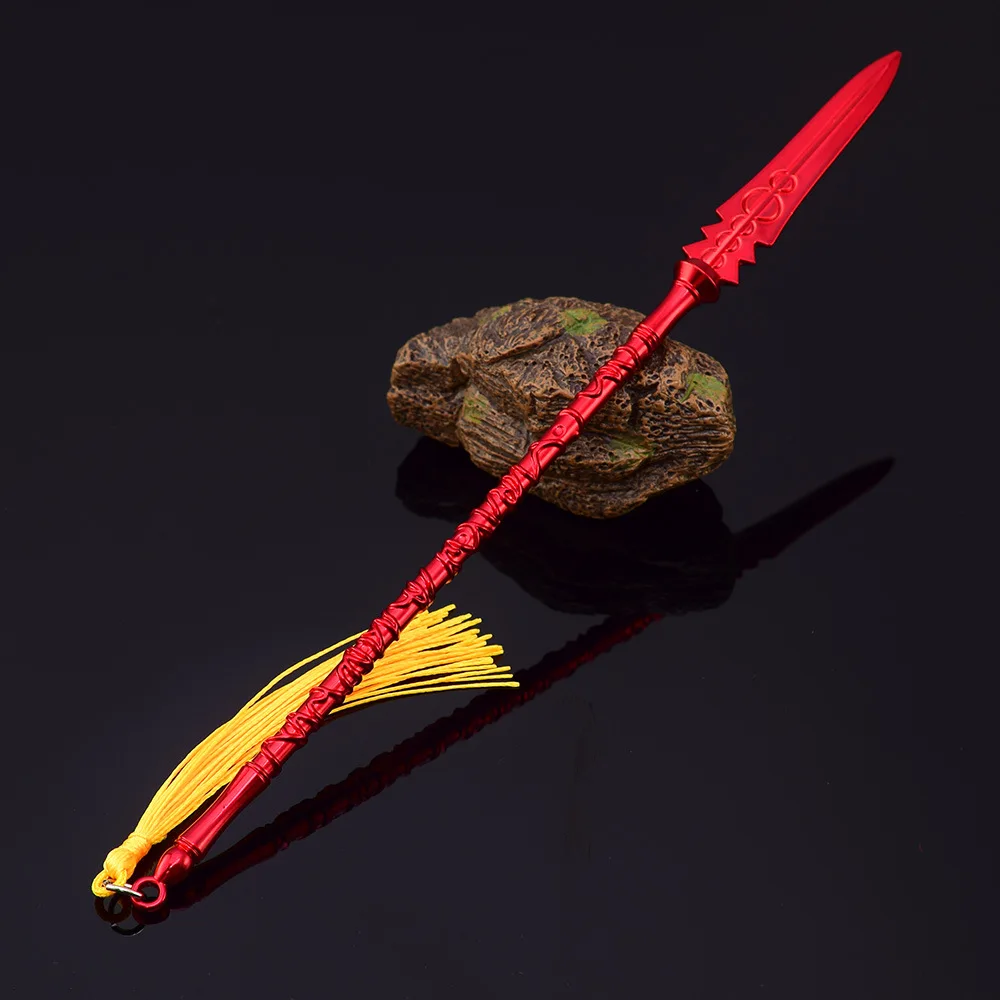 Fate/stay Night Lancer Unlimited Red Spear Works periféricos de animé 22cm Gae Bolg todo modelo de lanza de Metal regalos juguetes para niños