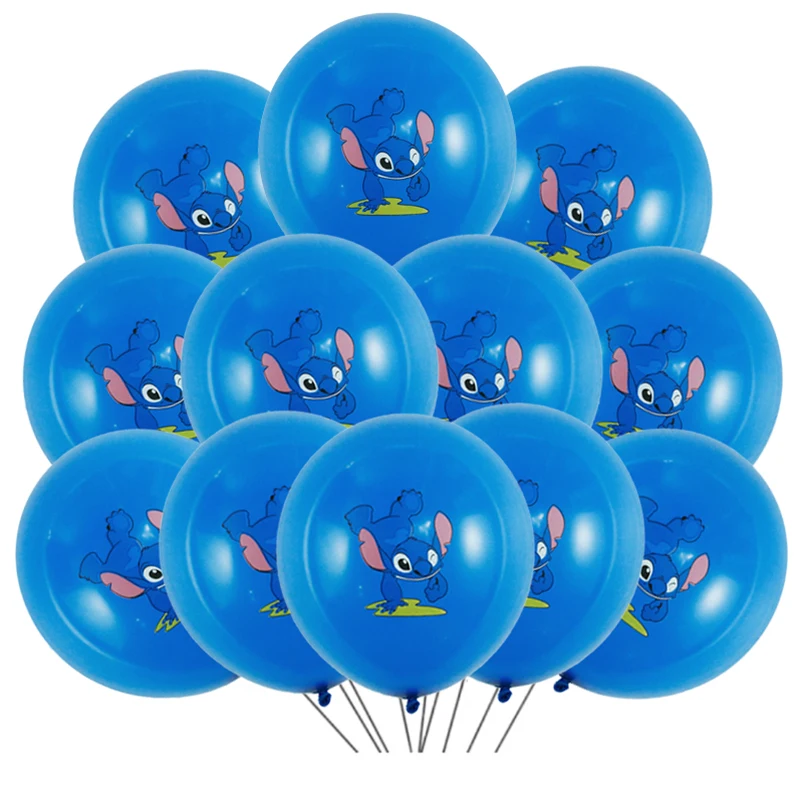 20 قطعة 12 بوصة ديزني ليلو غرزة بالونات اللاتكس مجموعة صبي فتاة حفلة عيد ميلاد استحمام الطفل زينة الحفلات ألعاب أطفال Globos لوازم #6