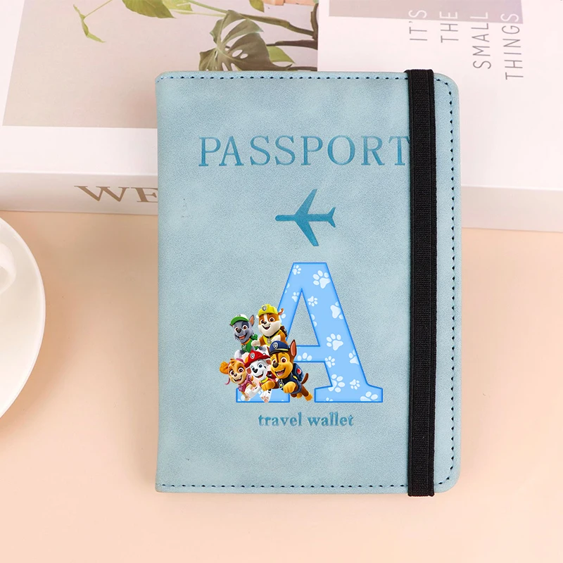 Porte-passeport PAW Patrols pour femmes et hommes, portefeuille de voyage, organisateur de documents, dessin animé, porte-documents étanche, cadeau de passeport
