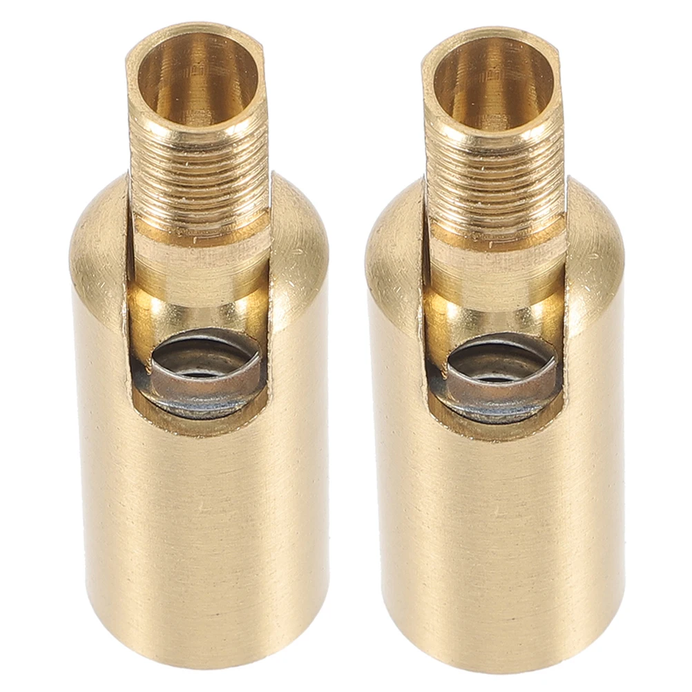 2Pcs Sloped Ceiling Adapter Copper Adjustable 180 Degree Rotation Wall Lamp Accessory for Pendant Light Ceiling Mount