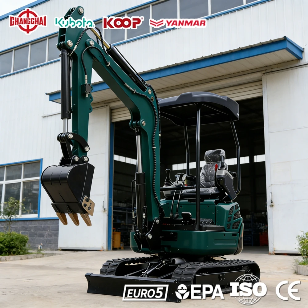 

Мини-экскаватор 0.8 тонны с двигателем Kubota, строительная техника 1.0 тонны, 1.5 тонны, инструменты, Европа, EPA Euro 5, CE, быстрая доставка