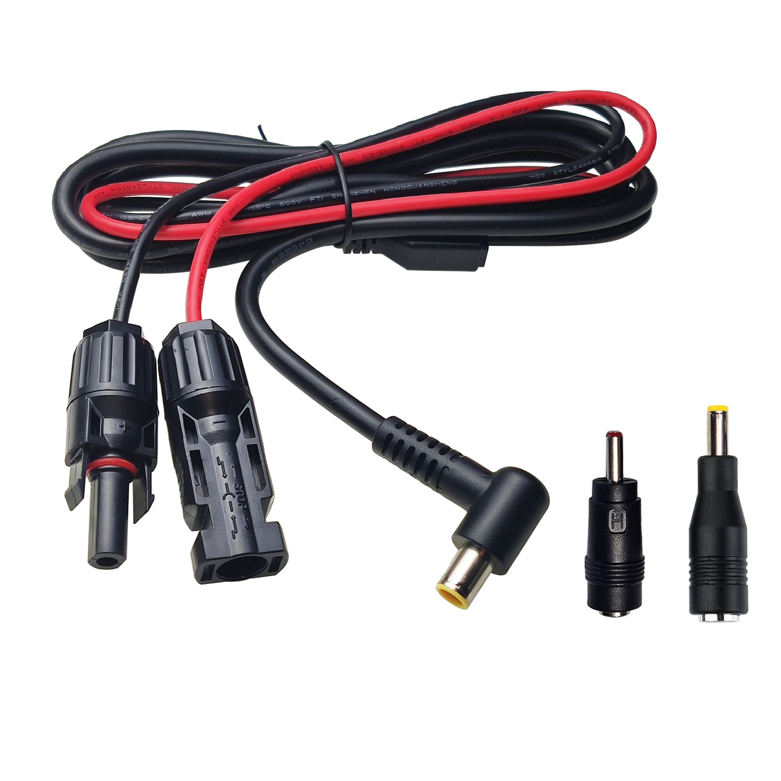 Solar Connectors Work with Plug to 90 Degree DC 8mm  Extension Cable 16AWG for Jackery Portable Power Station Solar Generators