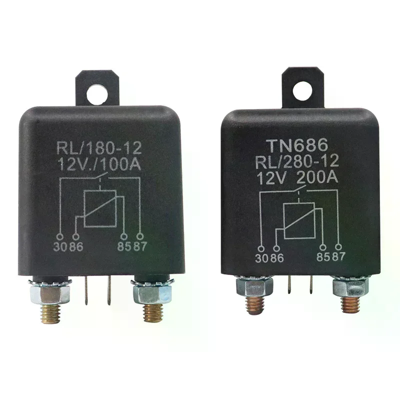 High Current Relay Starting relay 200A 100A 12V/24V Power Automotive Heavy Current Start relay Car relay