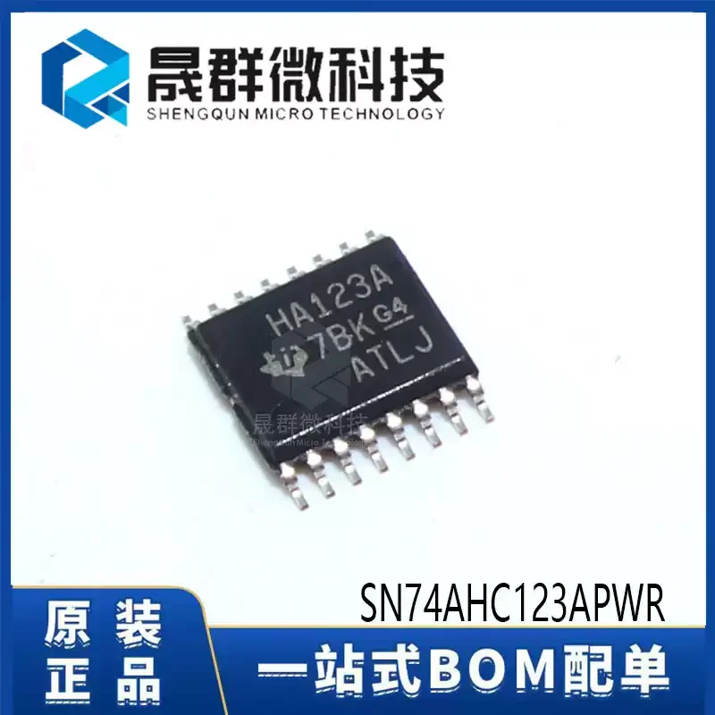 10-100pcs of brand new original SN74AHC123APWR silk screen HA123A TSSOP-16 monostable oscillator chip
