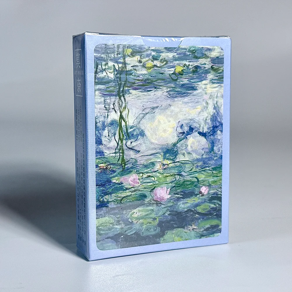 Série de peinture à l'huile artistique, cartes à jouer, Poker Vintage, pont de cartes étanche pour fêtes, rassemblements et collections