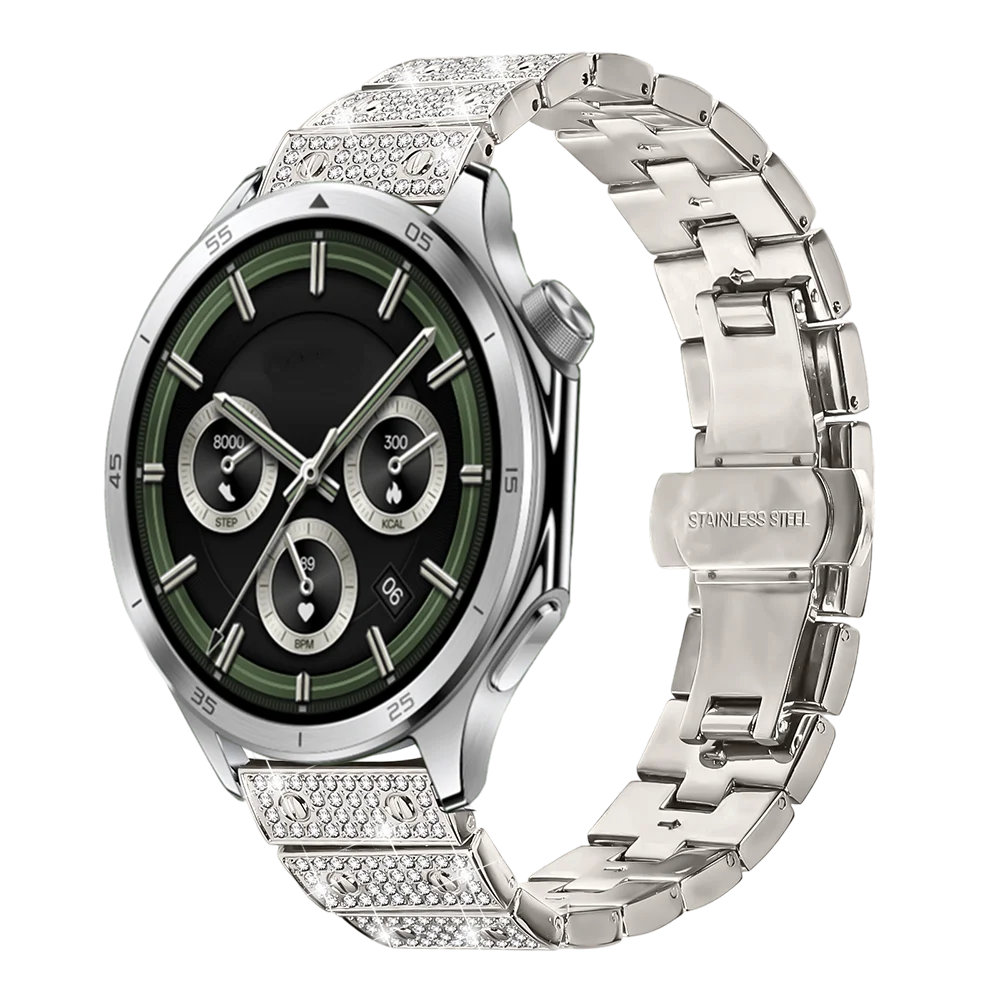 22 مللي متر الماس حزام ل OnePlus 3 2 2R الفولاذ المقاوم للصدأ سوار ل OnePlus 3 2 2R 22 مللي متر فراشة مشبك حزام الملحقات