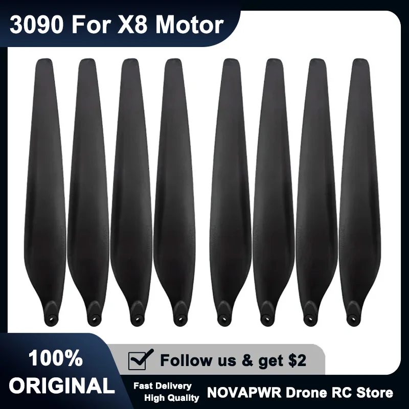 Hobbywing X8 3090 Carbon-Fiber Folding Propellers | High-Strength Agricultural Drone Blades & Accessories