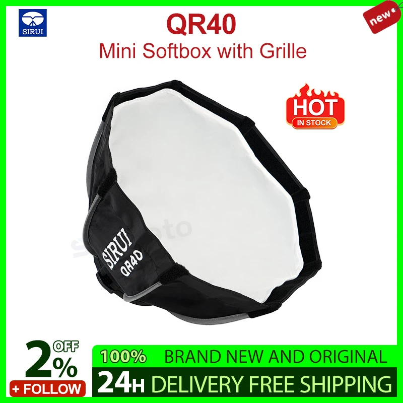 SIRUI QR40 Mini Softbox with Grille suitable for portrait live streaming