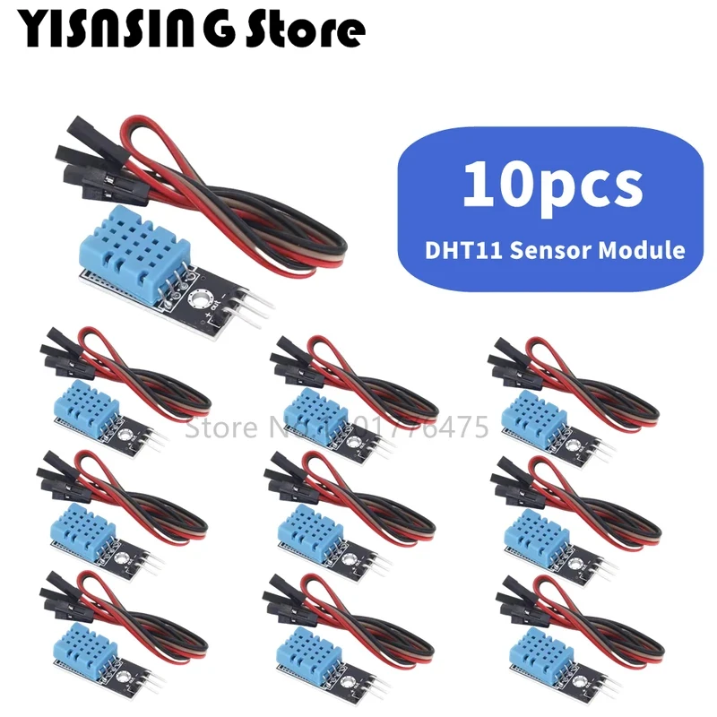 10pcs/ 3pin KY-015 DHT-11 DHT11 Digital Temperature And Relative Humidity Sensor Module PCB For Arduino DIY Starter Kit