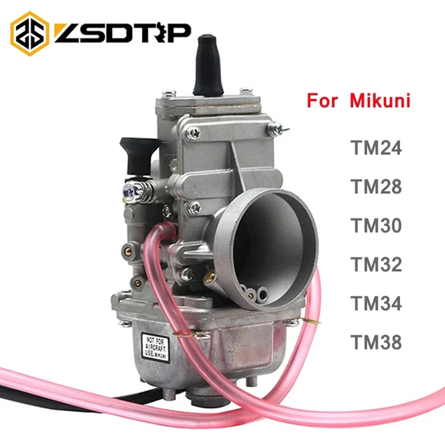 ZSDTRP For Mikuni TM24 TM28 TM30 TM32 TM34 TM38mm Motorcycle TM Flat Slide  Carburetor For Kawasaki KX125 KX150 CR250 - AliExpress