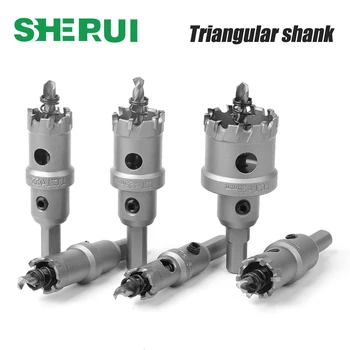 Foret TCT à pointe en carbure 5A, scie cloche 12-150mm, jeu de forets, coupe-scie pour le perçage de l'alliage métallique en acier inoxydable, 1 pièce