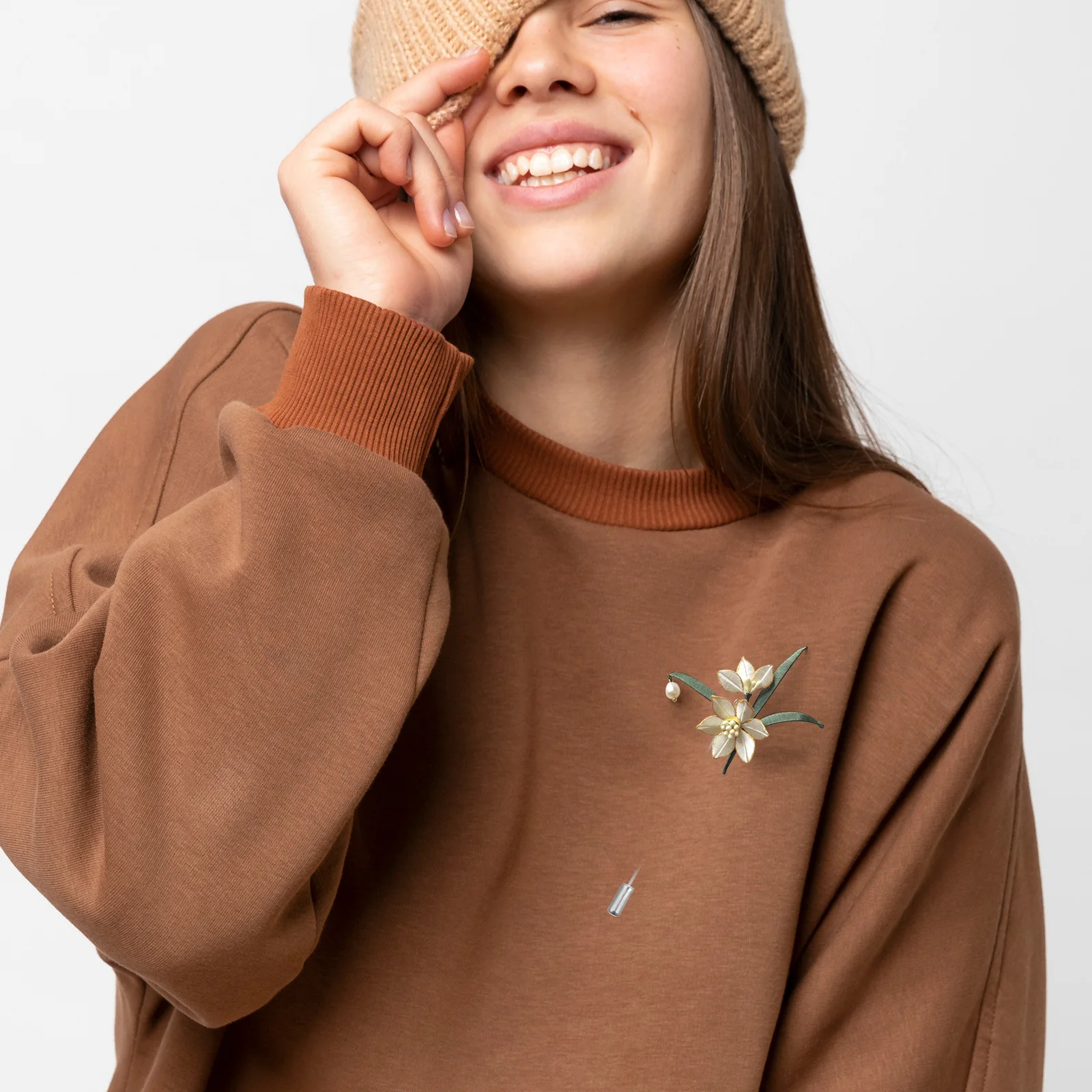 

50pcs Chest Pin Accessories Round Tray Safety Pins Diy Brooches For Jewelry Making Craft Silver Word Pin Tray Needle Hat Scarf