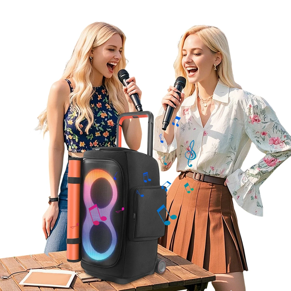 Portable Speaker Dust Case Wear Resist Party Speaker Dust Cover Padded Speaker Protective Cover for JBL PARTYBOX 520 Storage Bag
