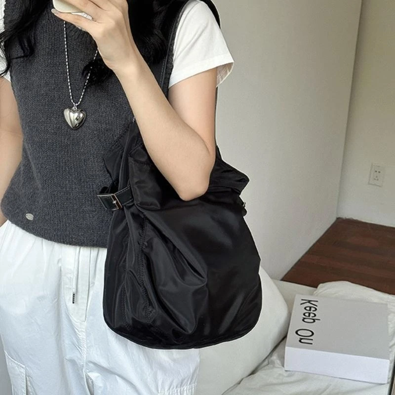 

652F Fashionable Underarm Bags Korean Top Handle Purse Large Capacity Shoulder Bag Handbag For Women And Students