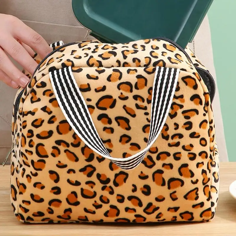 Bolsa de almuerzo con aislamiento, bolso de mano con estampado Animal de alta capacidad, bolsa térmica más fresca, bolsos para comida, estuche para Picnic, viajes, trabajo al aire libre