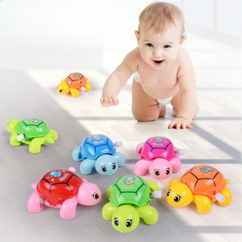 1 szt. Zabawka żółw nakręcana, kreskówkowy zwierzak, żółw nakręcany dla dzieci, prezenty noworoczne dla chłopców i dziewczynek, zabawki nakręcane.