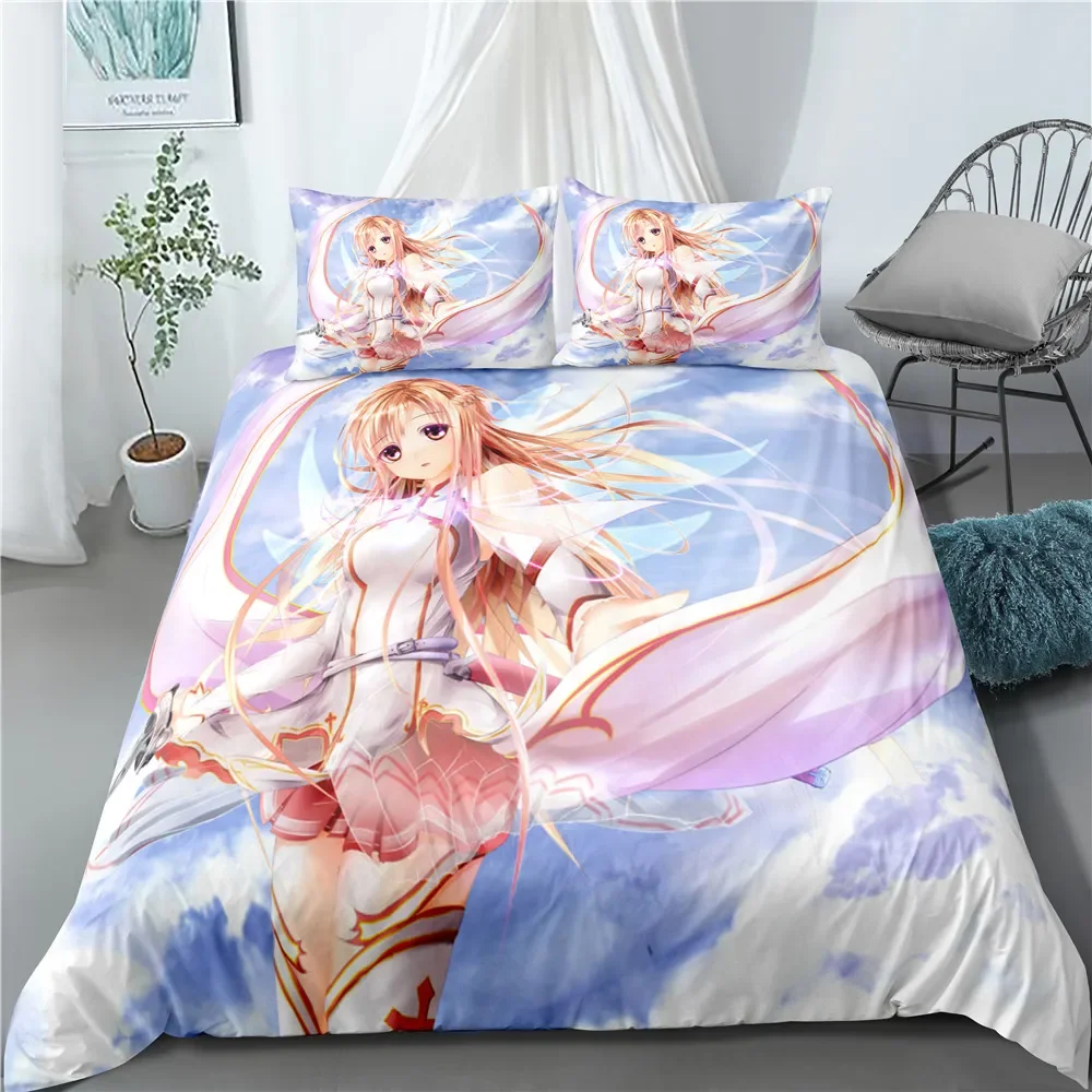 

Новое аниме Sword Art Online 3D постельное белье пододеяльники домашний текстиль детское одеяло комплекты постельного белья комплект домашнего декора с наволочкой
