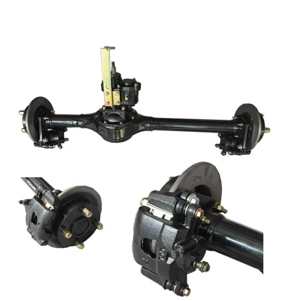 

4 Bolts Small Gearbox Booster Hydraulic Oil Disc Brake Rear Axle Rickshaw Rear Axle