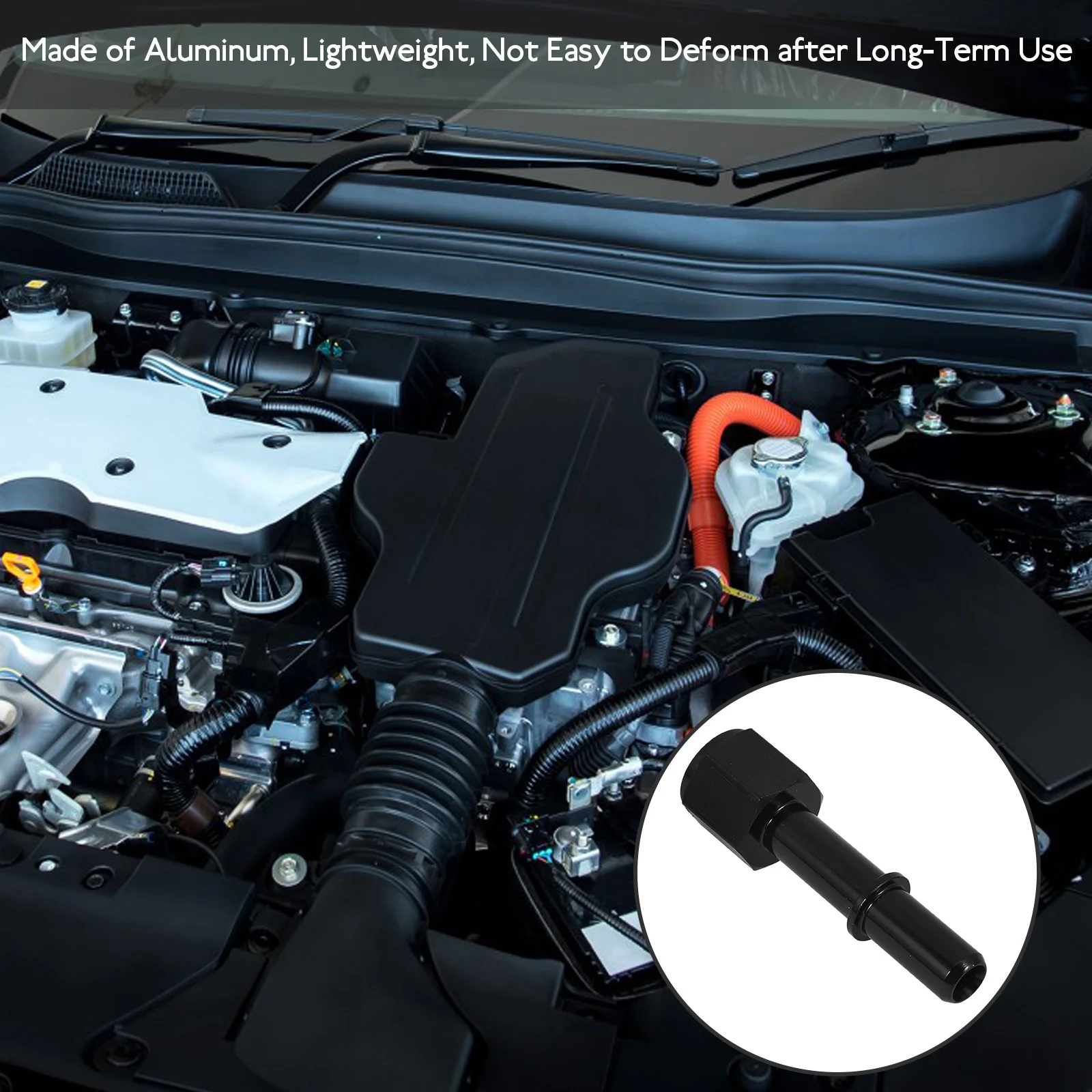 

Rail An6 Fuel Line Push On Adapter 3/8'' Push On Quick Disconnect Fitting Fuel Line Hose Connector For Car Engine System