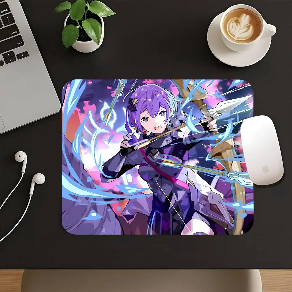 Game Fire E-emblem T-three H-houses Mousepad Small LockEdge Mouse Pad For Gamers Computer Desk Pad Rectangular Anti-slip Rubber