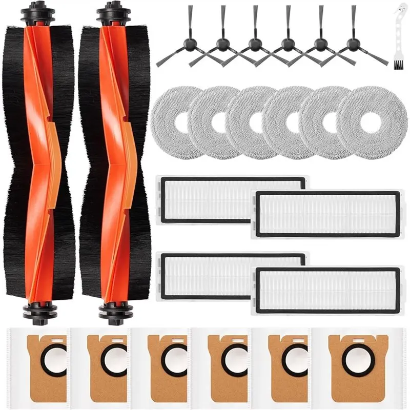 

Комплект сменных аксессуаров для робота-пылесоса A39T (для Xiaomi X20 Max/X20 Pro): мешки для сбора пыли, насадки для влажной уборки, основная щетка, боковые щетки, фильтры