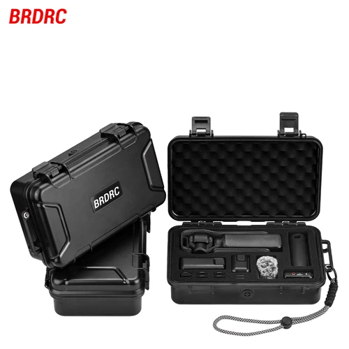 BRDRC Pocket 3 caja dura impermeable para DJI Osmo Pocket 3 funda Combo accesorios de maleta bolsa de almacenamiento de viaje de seguridad anticaída