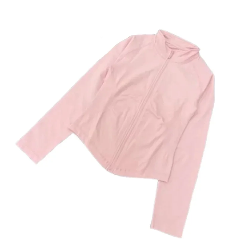 ملابس اليوغا زمم تشغيل سترة خفيفة الوزن بسط تشغيل سترة عالية الرقبة تنفس اليوغا ملابس رياضية ملابس لليوجا معطف