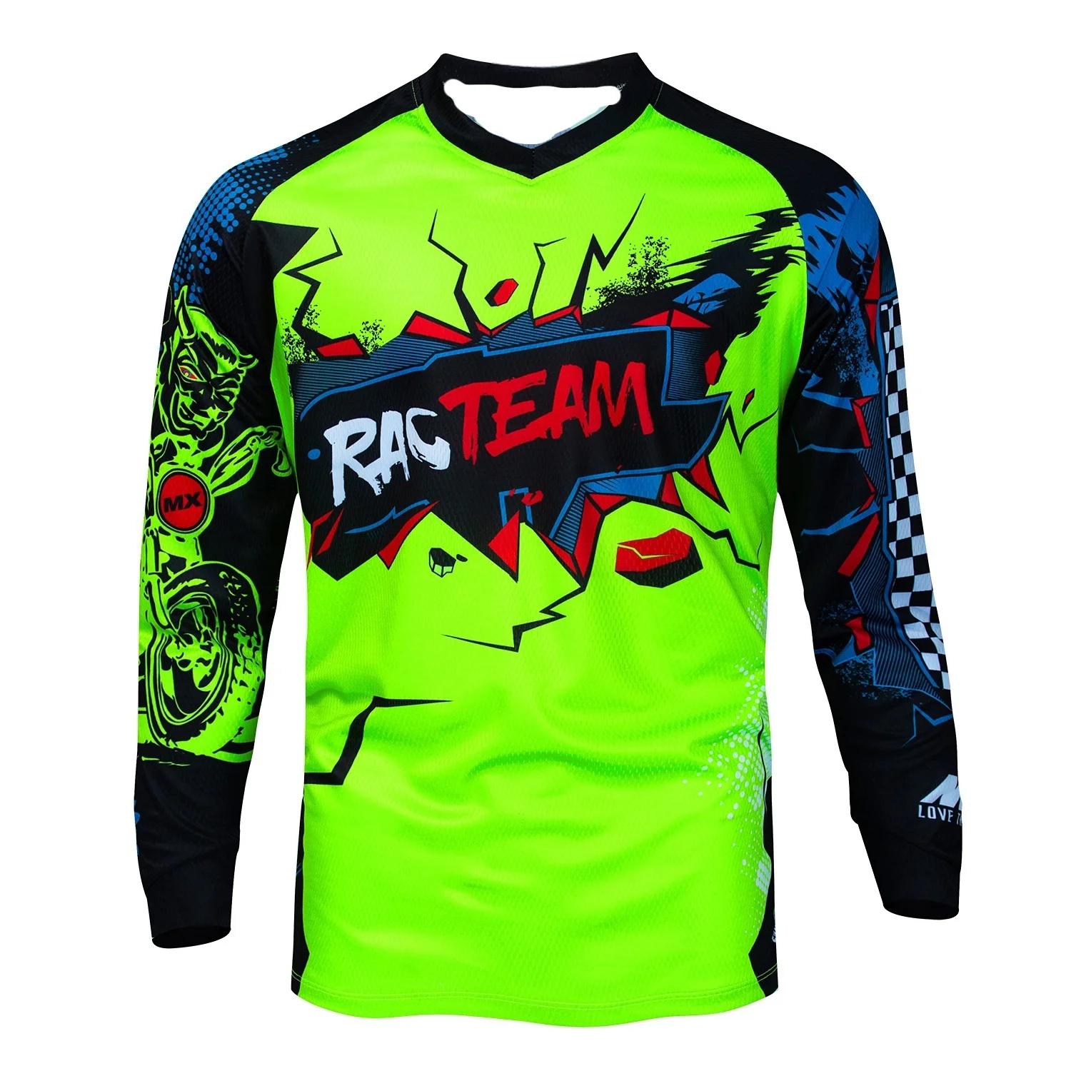 

Motorcycle Sports Shirt, Long Sleeved Bike Endurance Race, Mountain Bike Shirt