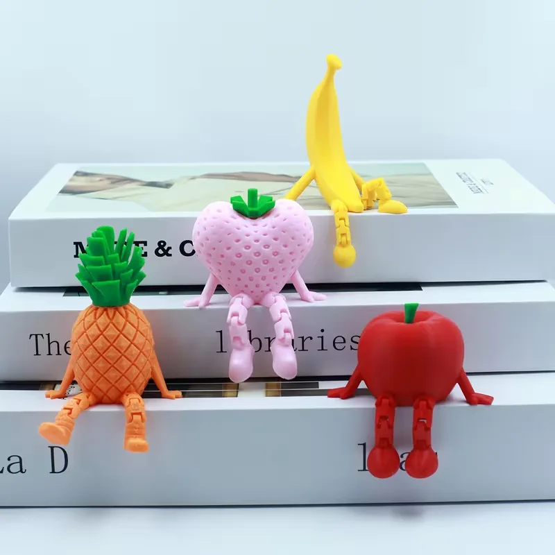 Набор 3D фигурок фруктов, креативный декор для комнаты