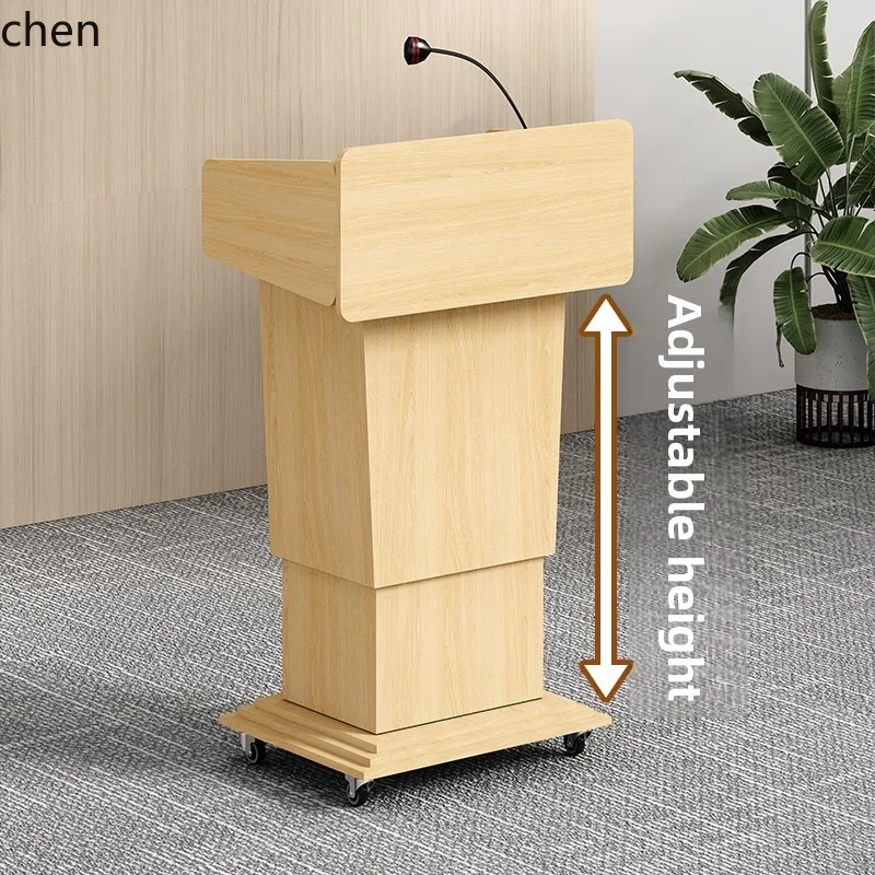 PYH Adjustable Multi-Functional Lecture Podium Conference Room Studio Speaking Platform Reception Desk
