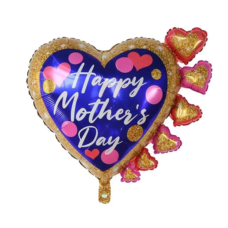 

10/20/50 шт. 24 дюйма фольгированный гелий в форме сердца на день матери I Love You Mom, украшение для вечерние Feliz Dia Super Mama Air Globos, подарки