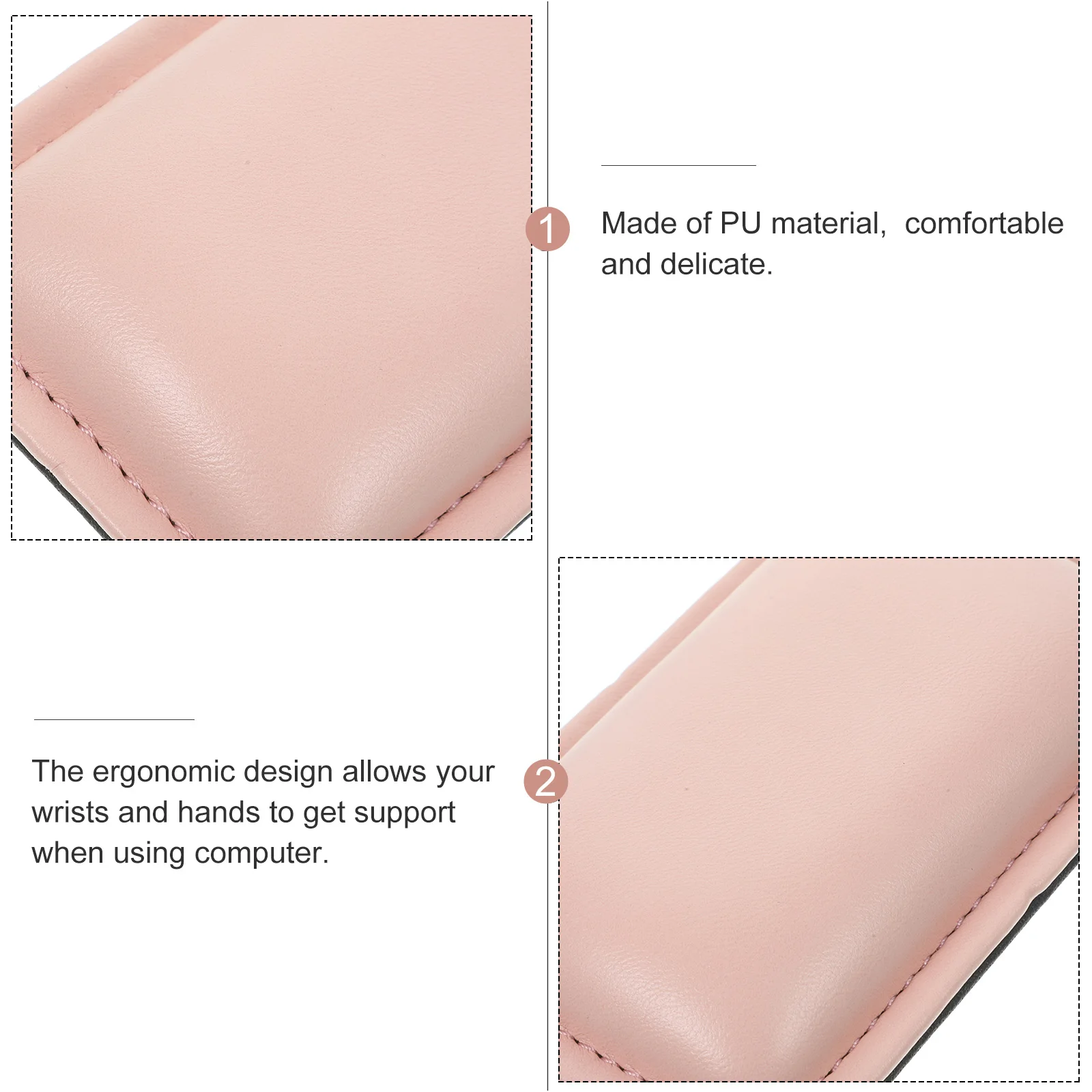 

Wrist Rest Mouse Pad for Computer Keyboard Laptop Rectangular Hand Cushion Gaming Comfortable Non Slip Stable