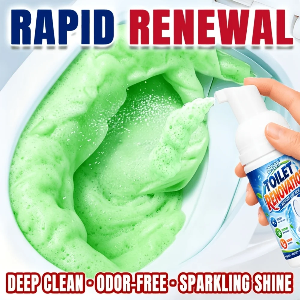 Green Foam Toilet Renovation Cleaner Spray, Upgraded Deep Cleaning Formula, Quickly Break Down Urinary Scale And Stubborn Dirt, view 4