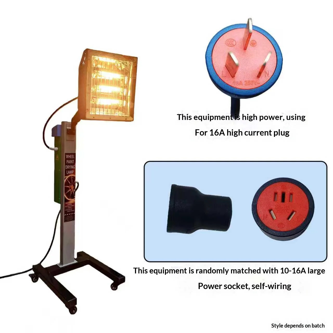 Hub Alignment Baking Lamp Automatic Infrared Car Paint-Baking Lamp For Paint Booths Automobile Maintenance Equipment