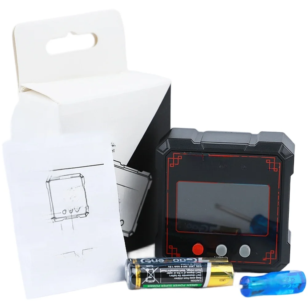 Inclinômetro digital estilo chinês, medidor de ângulo, caixa de nível, medidor de inclinação com acessório de ferramenta de medição de teste