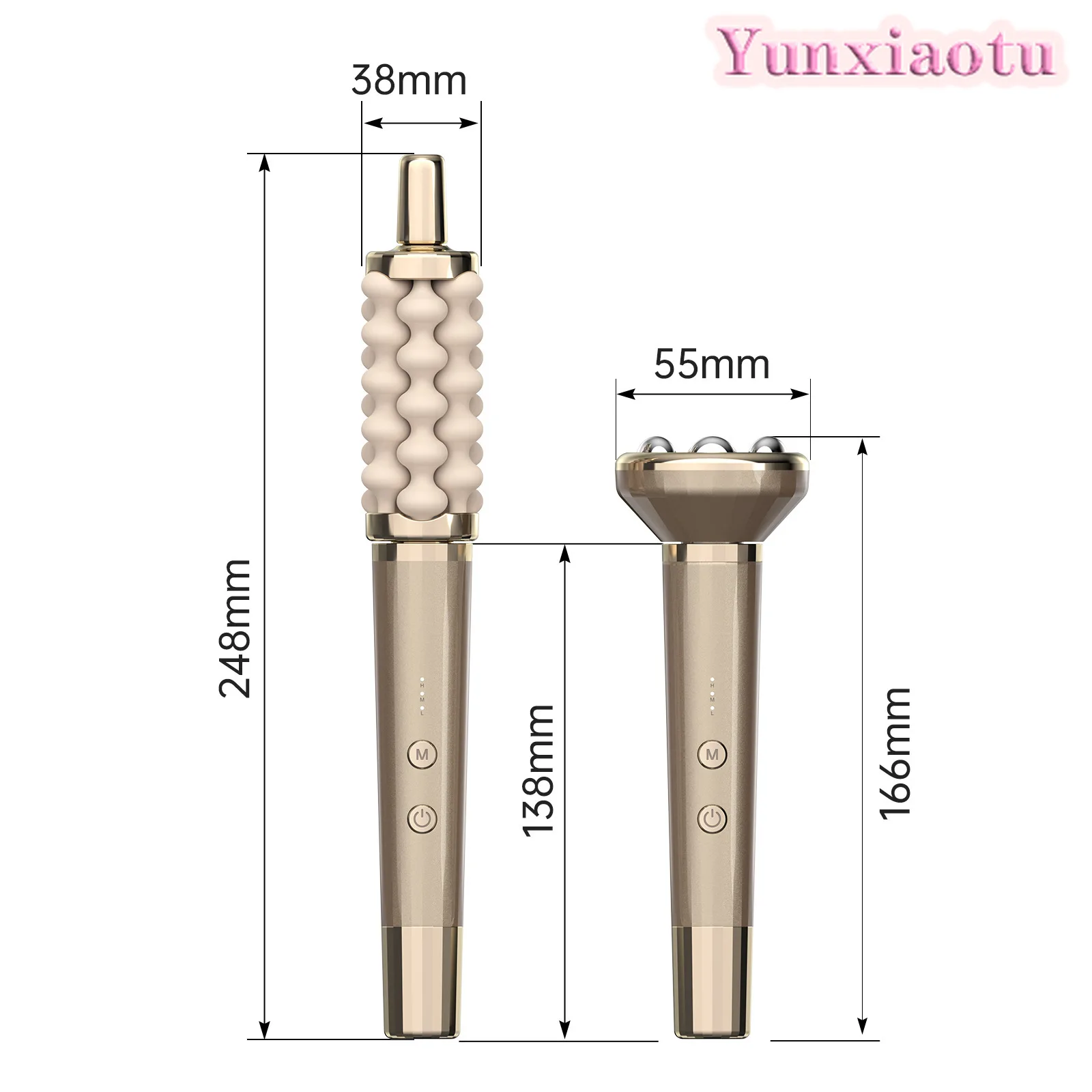 3D Roller Massage Stick Wave Rotation Silicone Massager Massager Home Facial V Face Shaping Care
