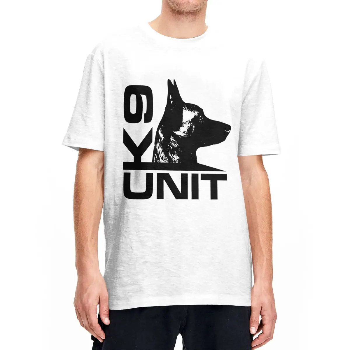 K9 Unit Police Dog T Shirt K-9 Unit Novelty T-Shirts Short Sleeve Vintage Tshirt Summer Cotton Crew Neck Plus Size 5XL Top Tees