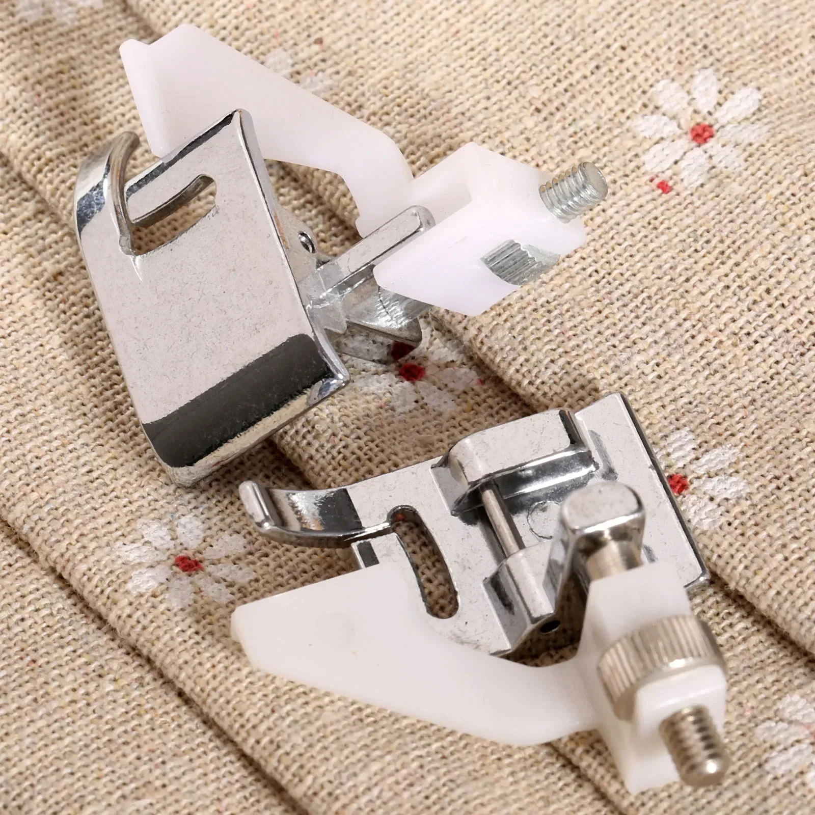 Metal Universal Snap on Blind Hem Household Sewing Machine Presser Foot for Brother Singer Janome Edge Stitching Embellish Laces