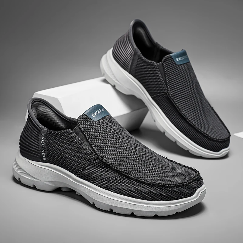 Men Shoes Summer Canvas Shoes Breathable Comfortable Outdoor Slip On Walking Sneakers Classic Loafers For Men zapatos mujer