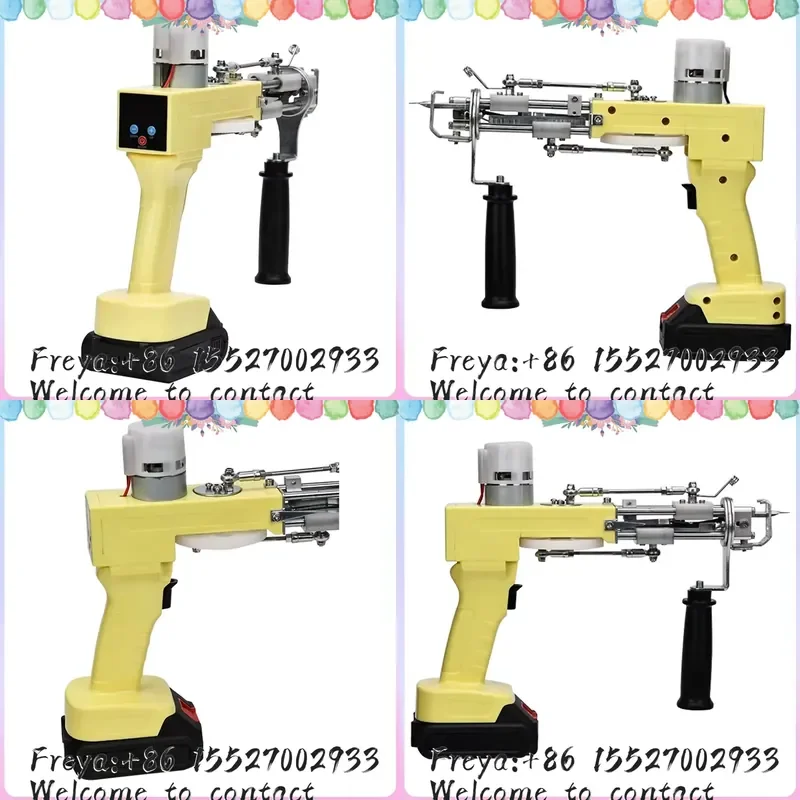 NEW Wireless Tufting 2 IN 1Set Carpet Tufting Electric Carpet Tapis Knitting Tufting Pistol Weaving Flocking Rug