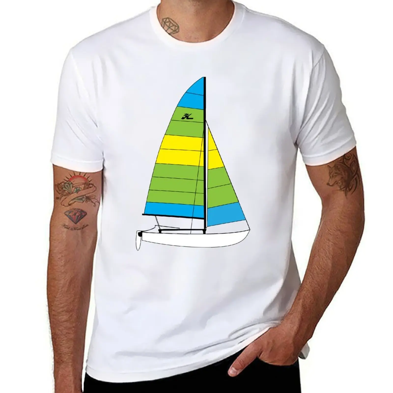 

Hobie 16 Catamaran Sailboat T-Shirt man graphic t shirt cotton t shirt pack T-Shirt