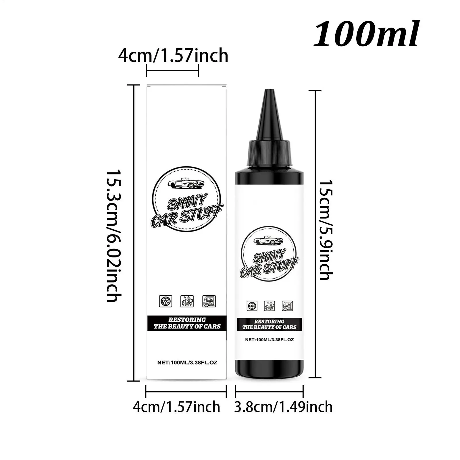 Spray per Rivestimento Veicoli Resistente ai Raggi UV, Lunga Durata, Antipolvere, Soluzione Detergente Portatile per Auto, Restauratore di Lucentezza, Rivestimento Auto