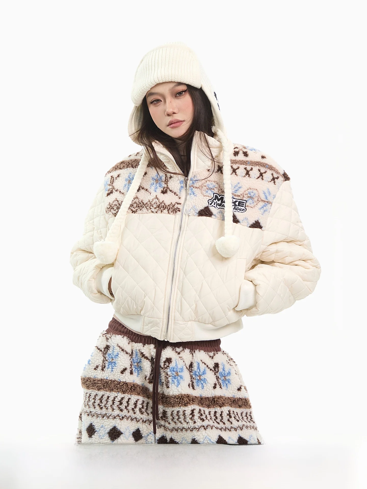 

Kcup Space Korean Sle ort Thiened Warm Stand Collar Cotton Jaet Women's Winter Versatile Cotton Clothes Outerwear