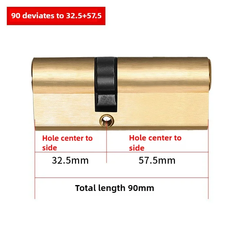 

Best Full Set of Door Lock Three-piece Set of Household Indoor Door Locks with Key Square and Cylinder Lock Body Lock core 90mm