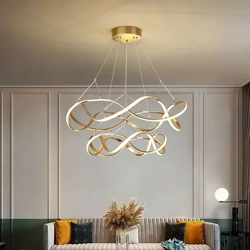 Modern LED Ceiling Lamp Chandelier For Living Room Hall Restaurant Bedroom Pendant Light Decor Indoor Lighting Fixture Luster