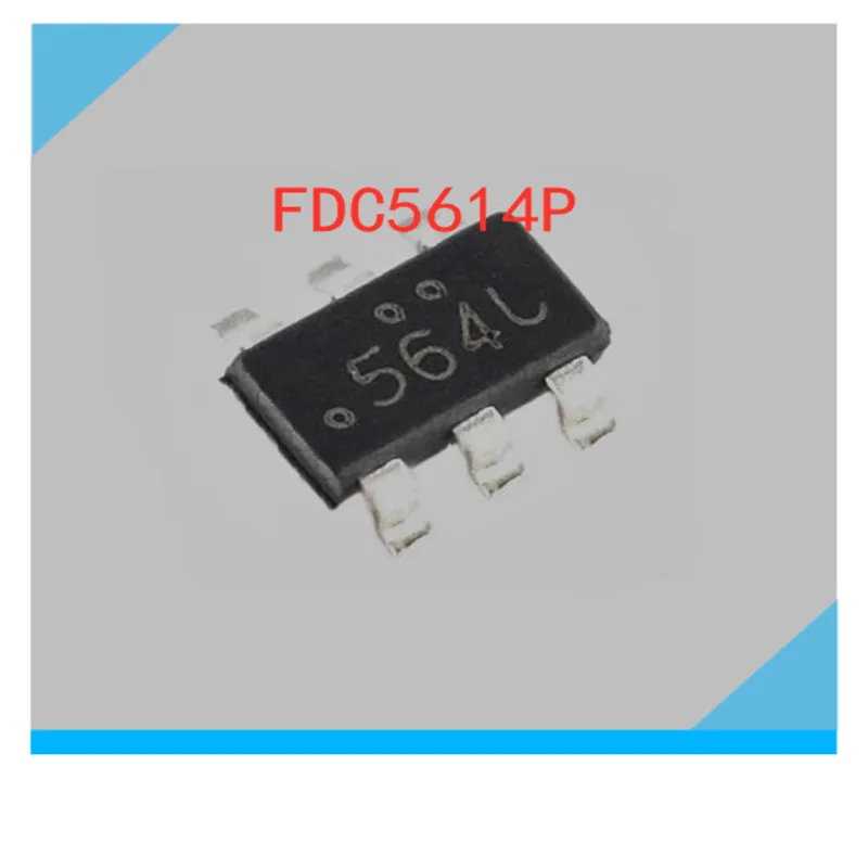 10pcs/lot FDC5614P FDC5614 5614 Marking 564 SOT23-6 MOSFET P Channel 3A -60V New Original