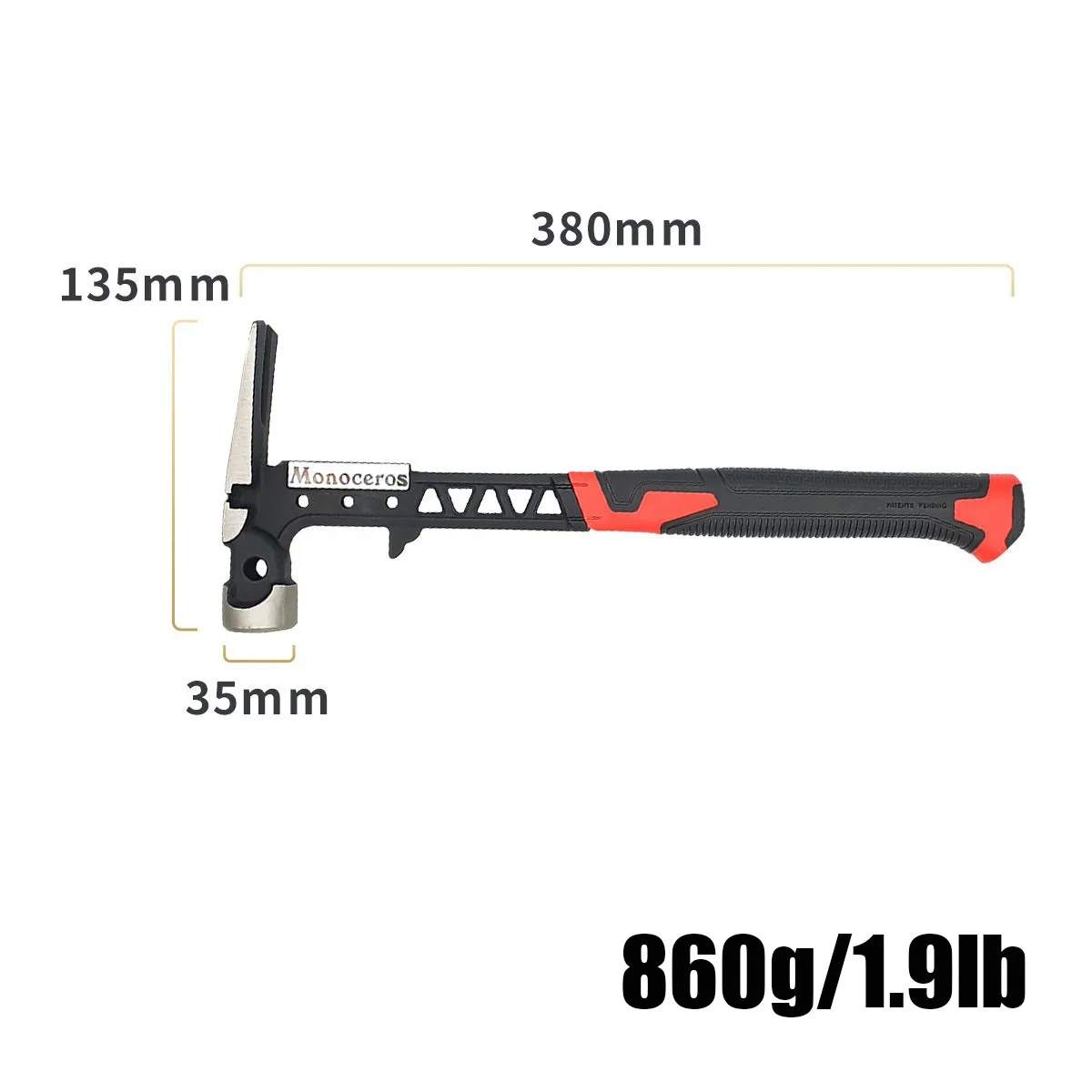 

Integrated Sheep Horn Hammer for Work Professional Shockproof Connected DIY Multifunctional Camping Woodworking Hand Tools