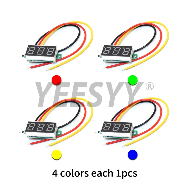 4Pcs 0.28Inch Three… - image
